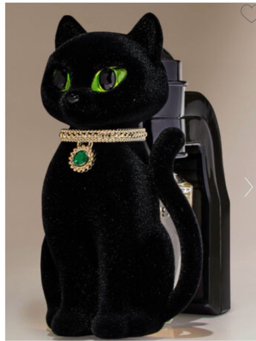 Bath and Body Works Fancy Black Cat Halloween Wallflowers Plug & Nightlight New